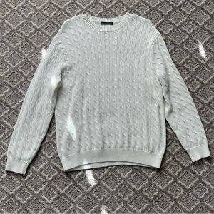 Brandy Melville Brianna Cotton Cable Knit Sweater